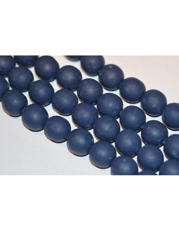 Polimeriniai karoliukai , mėlyna sp., 11-12 mm., 1 juosta ( apie 33 vnt.)