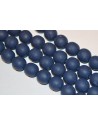 Polimeriniai karoliukai , mėlyna sp., 11-12 mm., 1 juosta ( apie 33 vnt.)