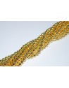 Hematito karoliukai , šviesi aukso sp., 4 mm. 1 juosta ( apie 92 vnt.)