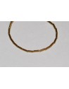 Hematitas , sendinto aukso sp., cilindro forma , 4x1 mm., 1 juosta ( apie 100 vnt.)