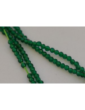 Kristalų juosta , apvali briaunuota forma , žalia sp.,2 mm. 1 juosta ( apie 38 cm.)