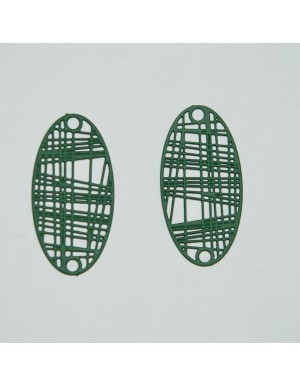 Paskirstytojas - jungtis ( nerūdyjančio pl.) dažyta žalia sp., 24x12x0,3 mm., 1 vnt.