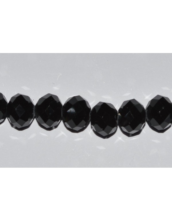 Rondelė forma 8x10 mm.juoda spalva