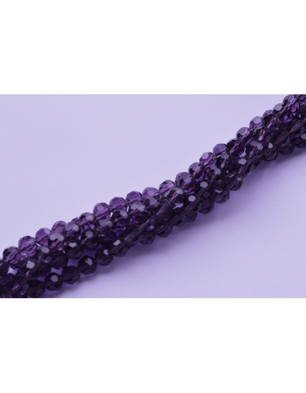 Apvali forma, 8 mm, violetinė,1 juosta
