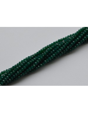 Rondelė forma 3,5x2,5 mm.žalia smaragdinė