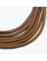 Parašiutinė virvė su paracordu , ruda, 4 mm.,5 m.