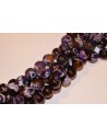 Agatas , margas (su  violetine ), briaunuotas ,12 mm., 1 juosta