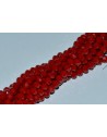 Rondelė forma 6x4 mm.raudona , 1 juosta