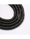 Polimeriniai karoliukai , juoda sp., 6x1 mm., 1 juosta