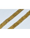 Hematito karoliukai , apie 4x2 mm., aukso matinė spalva, 1 juosta (apie  210 vnt.)