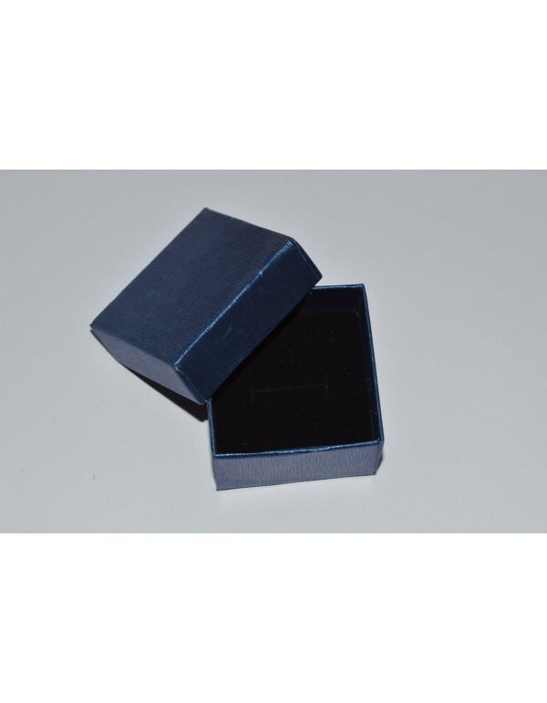 Popierinė dovanų dėžutė  50x50x35 mm., mėlyna sp., 1 vnt.