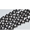 Hematito karoliukai , apie 6x6x2 mm., juoda spalva, 1 juosta (apie  77 vnt.)