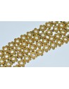 Hematito karoliukai , apie 6x6x2 mm., aukso spalva,matinė,  1 juosta (apie  77 vnt.)