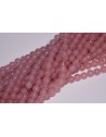 Stikliniai karoliukai ( skaidrūs ) 10 mm., rožinė sp., 1 juosta ( apie 80 vnt.)