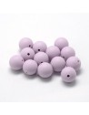 Silikoniniai ( kramtomieji ) karoliukai 12 mm.,violetiniai , 1 vnt.