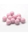 Silikoniniai ( kramtomieji ) karoliukai 12 mm.,rožiniai , 1 vnt.