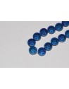 Hematito karoliukas, mėlyna sp., 10x4 mm. 1 vnt.
