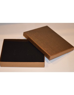 Popierinė dovanų dėžutė  120x160x30 mm., bronzinė sp., 1 vnt.