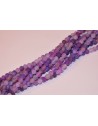Agatas , matinis, violetinis 6 mm. 1 juosta ( apie 63 vnt.) 