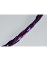 Hematito karoliukai , violetinė sp., 3x1,5x1,5 mm., 1 juosta ( apie 130 vnt.)